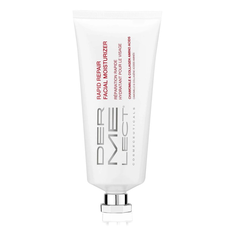 Dermelect Rapid Repair Facial Moisturizer for Face Anti Aging Cream with Chamomile Azulene Collagen Avocado Oil Grape Seed, Hydrating for Sensitive Skin Dryness Dullness Fine Lines & Wrinkles 3.3 oz