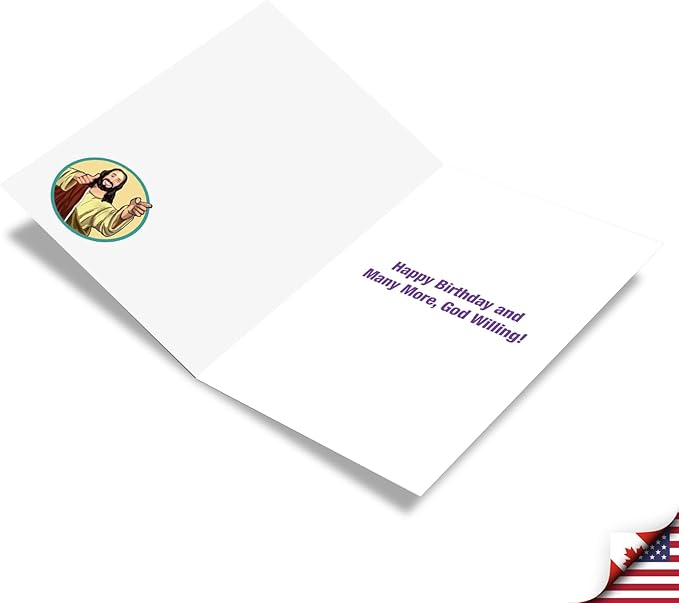 NobleWorks - Funny 40th Birthday Greeting Card - Joking God Humor Milestone, 40 Years Happy Bday Notecard with Envelope (1 Card) - See You Soon 40 C9064MBG