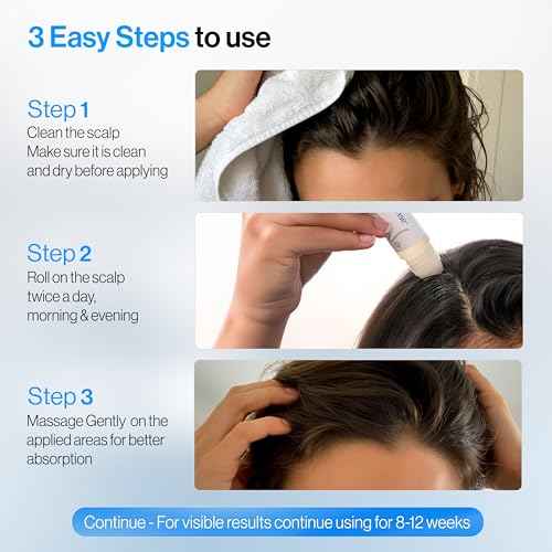Be Bodywise Rosemary Hair Growth Serum Roll On 25 ml ? 3% Rosemary, 3% Redensyl & 2% Anagain | DHT-Blocking Scalp Serum Boosts Oxygen Flow, Reduces Hair Fall | Paraben/Sulfate-Free | Women & Men