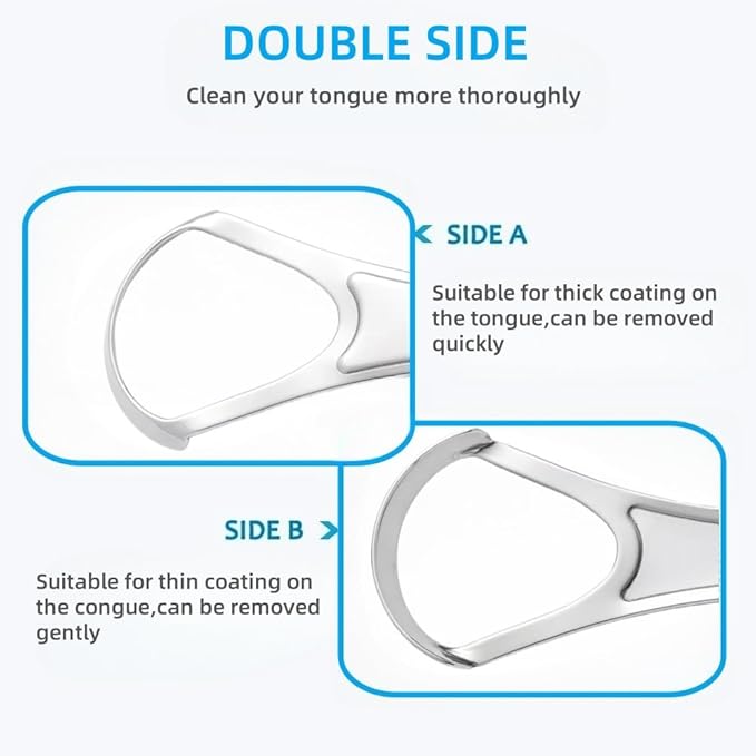 Tongue Scraper Bling Metal Tongue Cleaner for Adults & Kids Diamond Stainless Steel Tongue Scrubber for Oral Care & Hygiene(Colorful)