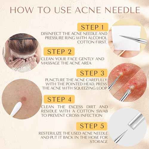 [16 Pcs] Blackhead Remover Tools 2025 Latest Pimple Popper Tool Kit | Stainless Steel Professional Pimple Extractor Tool Kit for Blackheads, Blemish, Comdone, Acne, Zit, and Whiteheads for Face & Nose