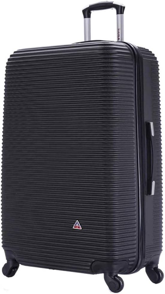 InUSA ROYAL Hardside Spinner Luggage with Ergonomic Handles | Spacious Travel Suitcase with Four Spinner Wheels and Studs | 32 Inch Extra Large Spinner Luggage | Black