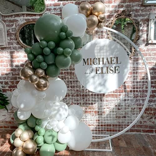 Balloon Arch Kit 137pcs Balloon Garland Kit Latex balloons (Olive Green)