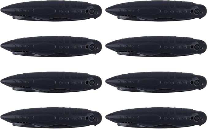 Cabilock Folding Travel Toothbrush 8Pcs Set with Portable Charcoal Soft Bristles Gray Foldable Handle for Camping and Travel Oral Care