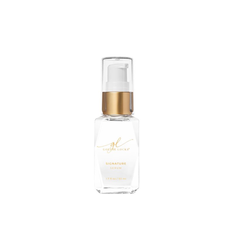 Goldie Locks Signature Hair Serum - Anti-Frizz and Humidity Control - Lightweight Shine Enhancer - Safe for Extensions and Color-Treated Hair - Protein-Free - 1.7 fl oz