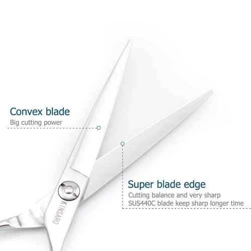 6 INCH Hair cutting shears and 5.75 INCH hair thinning scissors professional barber scissors 440C Kinsaro