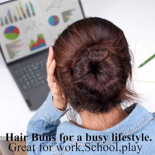 TsMADDTs Donut Bun Maker, 3PCS Hair Bun Maker with 20PCS Bobby Pins Blonde for Ballet Styling