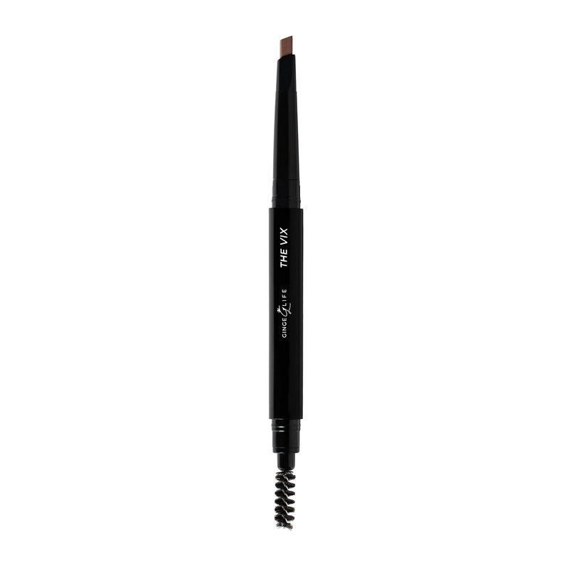 Ginge.Life The Vix: Auburn Eyebrow Pencil – Waterproof, Double-Ended Automatic Angled Tip & Spoolie Brush, Cruelty-Free