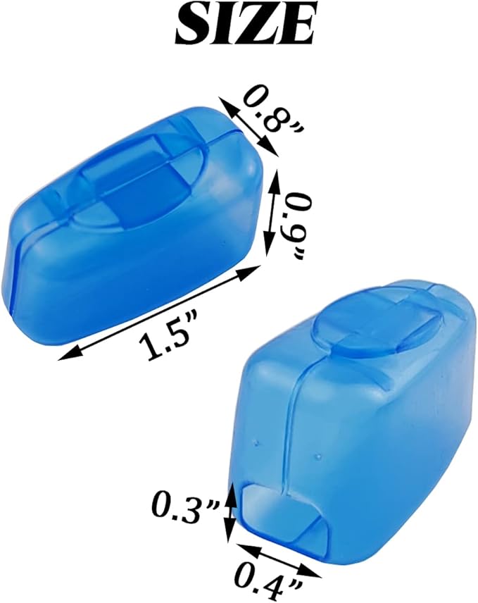 100PCS Portable Toothbrush Containers Travel Toothbrush Cap Cover Tooth Brush Caps Convenient for Travel, Home, Office and Hotel Use