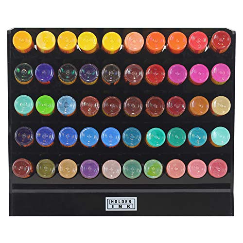 Acrylic Vertical Display Stand Organizer For 1oz Tattoo Ink Bottles. Keeps Your Items Organized, Secured and Ready to use.