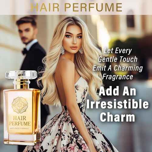 Hair Perfume, Pheromones?Perfumes for Women, 50ml Natural Scented Hair Mist, Leave-In Conditioning Spray for Dry & Frizzy Hair, Long Lasting Fragrance