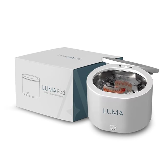Ultrasonic Dental Appliance Cleaner – 42kHz Sonic Cleaning for Retainers, Aligners, Mouth Guards & Dentures