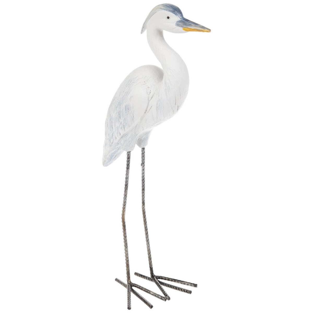 Hobby Lobby Decorative Standing Heron Statue, Resin & Metal, 15.75 inches