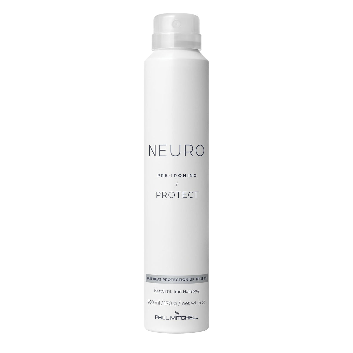 Neuro by Paul Mitchell Protect HeatCTRL Iron Hairspray, Perfect Prep + Finish For Heat Styling, For All Hair Types, 6 oz