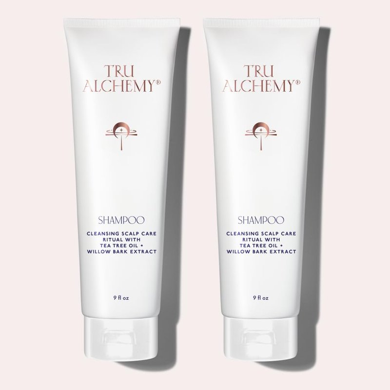 Tru Alchemy Shampoo for Growth, Volume & Scalp Health | Naturally-Derived with Tea Tree & Peppermint Oil plus Keratin & Saw Palmetto | Sulfate & Paraben Free | 9 oz. (2-Pack)