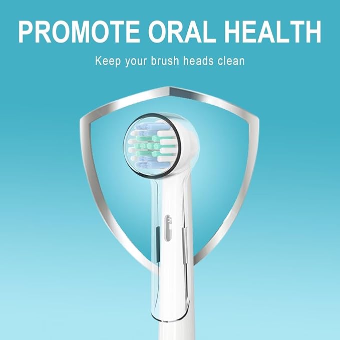 HSYTEK 6 Pack Toothbrush Cover Compatible with Oral-B Braun Replacement Brush Heads, Fit for Oral B Sensitive Gum Care, Floss Action and Pro 500 Electric Toothbrush