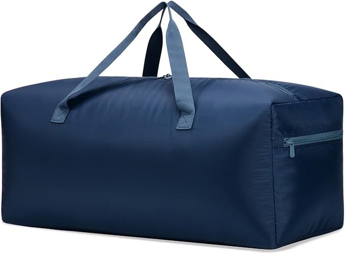 Foldable Duffel Bag 30" / 75L Lightweight with Water Rresistant for Travel-Navy Blue
