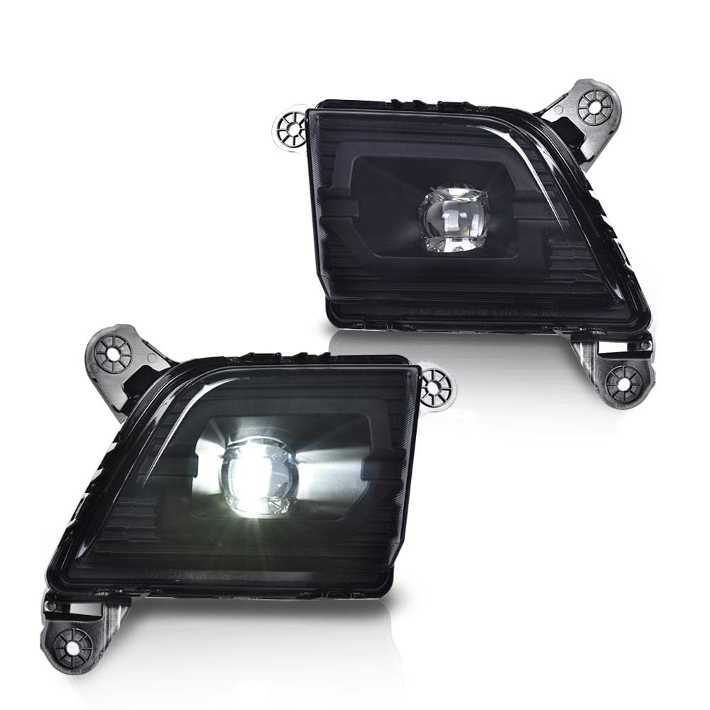 ALLGOOD Fog Lights Assembly w/o Bulbs, Compatible with New Body Chevy Silverado 1500 2019 2020 2021, Bumper Driving Fog Light La