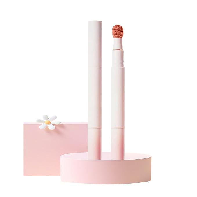 Cushion Lip Powder Cream, Matte Lip Creams - Long-Lasting & Smooth Skin, Non-Drying, Moisturizing Non-Fading Lipstick, CreaM Velvet Finish, Lightweight (N01 Cream apricot)