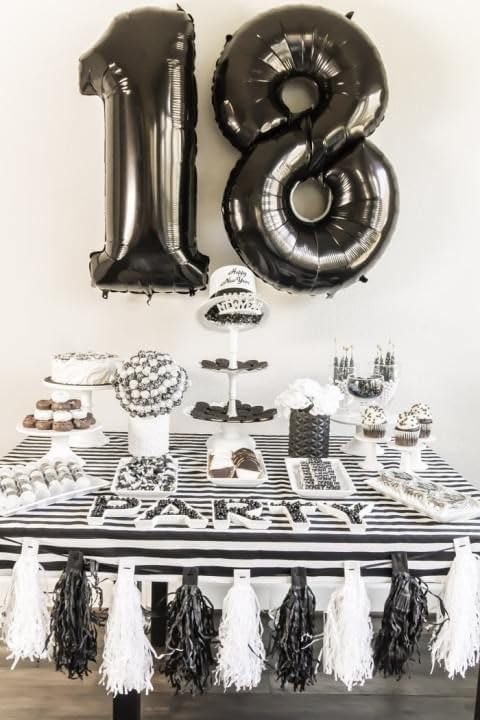 11 Balloon Number, Black Number 11th Birthday Balloons 40 Inch, 11 Years Old Black Birthday Decorations for Boys Girls, 11th Anniversary Decorations