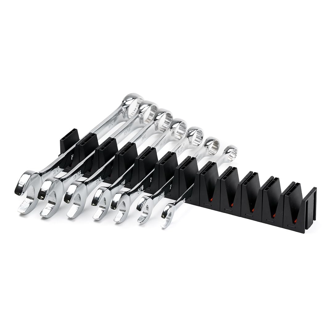 ToolBox Widget Wrench Organizer Pro Series 4.0 – Magnetic Wrench Holders for Tool Drawer – Modular Toolbox Organizer System – Tool Storage for Professional & DIY Mechanics - 4 Pack, 48 Holders