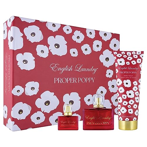 English Laundry Proper Poppy 3.4 fl. oz Eau de Parfum Gift Set for Her