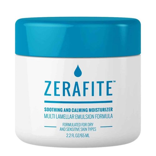 Zerafite Soothing and Calming Moisturizing Essentials, Creamy Cleanser + Face Moisturizer For Dry and Sensitive Skin DUO