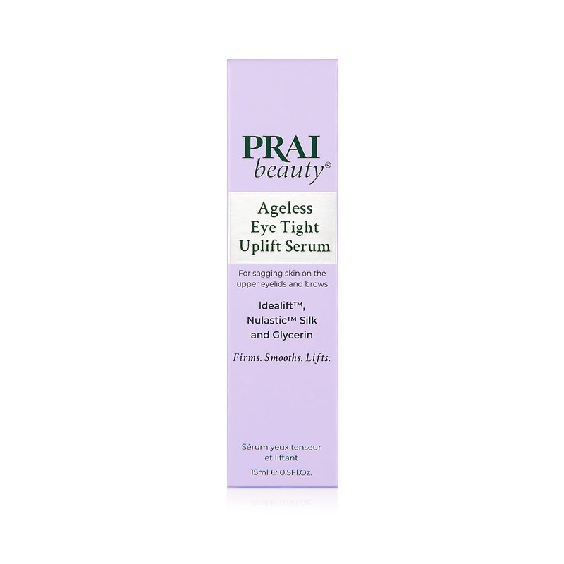 PRAI Beauty Ageless Eye Tight Uplift Serum, Anti-Aging and Hydrating Eye Serum, For Instantly Ageless Brow and Eyelid Area, 0.5 Oz