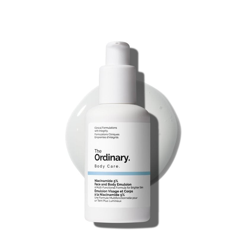 The Ordinary Niacinamide 5% Face and Body Emulsion, Dark Spot & Skin Tone Corrector, 3.4 Fl Oz
