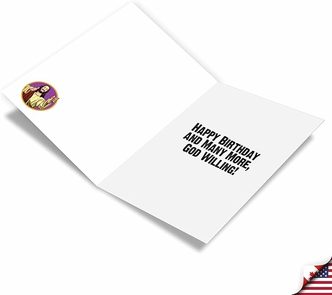 NobleWorks Hysterical 75th Milestone Birthday Greeting Card with 5 x 7 Inch Envelope (1 Card) See You Soon - 75 C10006MBG