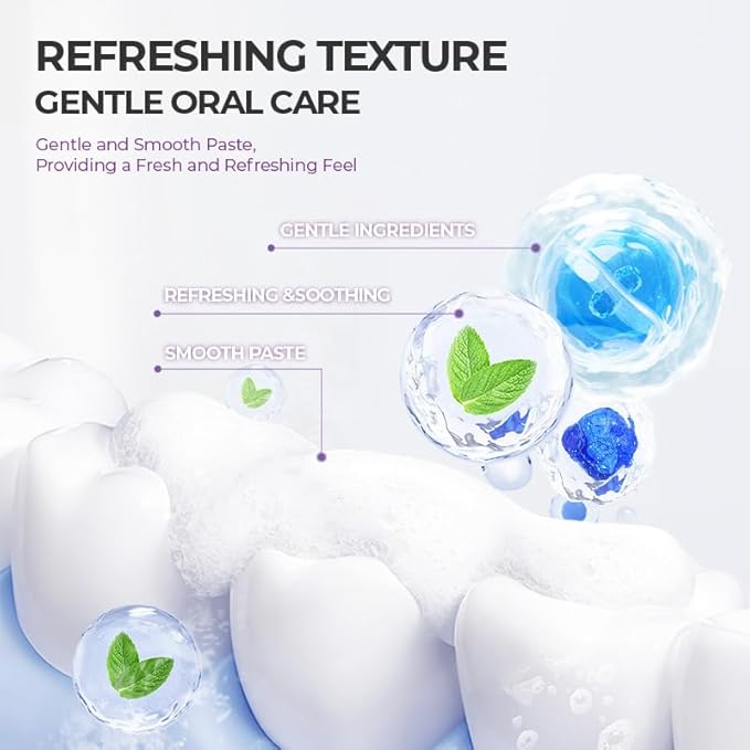 Whitening Toothpaste, Fresh Breath Formula, Natural Oral Care & Enamel Repair, Helps Remove Coffee, Tea & Wine Stains, Fresh Minty Gel, 3.5 Oz Tube, 3 Pack