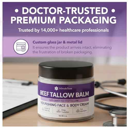 Intimate Rose Beef Tallow for Skin & Face Care - Tallow and Honey Balm for Sensitive Skin, Eczema - 100% Grass-Fed Tallow Face Moisturizer, Natural Formula