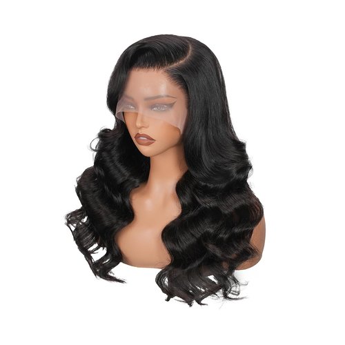 ZCORGDHAIR Body Wave Lace Front Wigs 13x6 Lace Wig Human Hair Hd Lace Front Wig Human Hair Wigs Body Wave Frontal Wig Baby Hair Natural Hairline Natural Black（26in