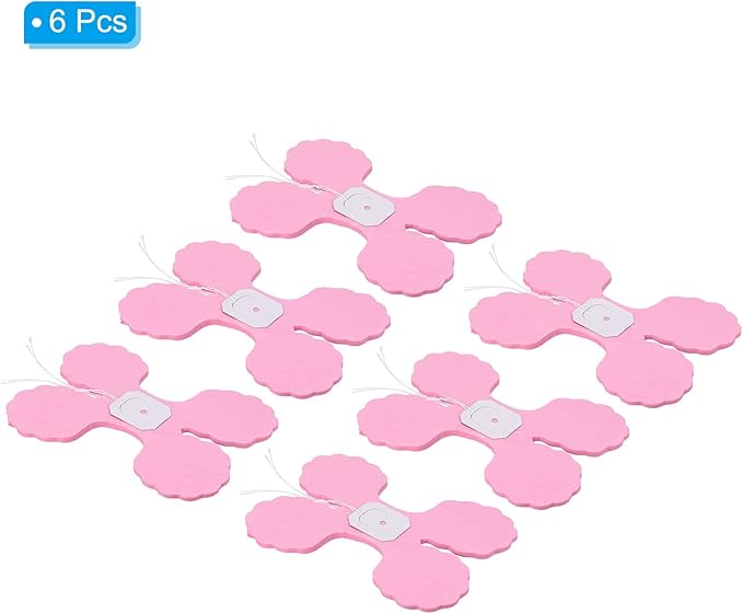 PATIKIL 9.8ft Four-Leaf Garland, 6 Pack Tissue Paper Hanging Flower Garland Reusable Streamers for Party Wedding Backdrop Decorations, Light Pink