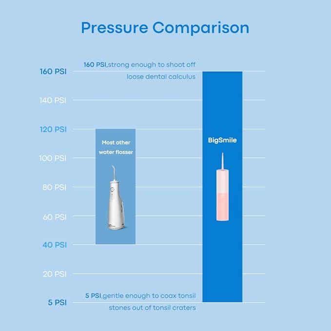 Bigsmile Water Flosser Cordless Dental Irrigator Kid Braces Oral Irrigador Travel Shower Portable Teeth Pick Wireless Floss IPX7 200ML Famous Dentist Recommend(Panda)