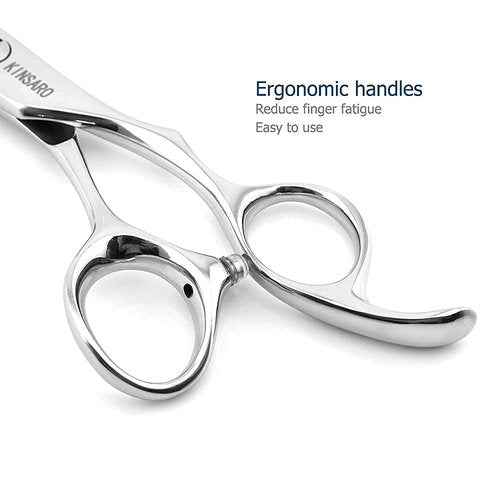 Barber Scissors Set 6 Inch Hair Scissors Set Hair Shear Professional Haircut Shears Hairdresser Thinning Shears 440C Kinsaro