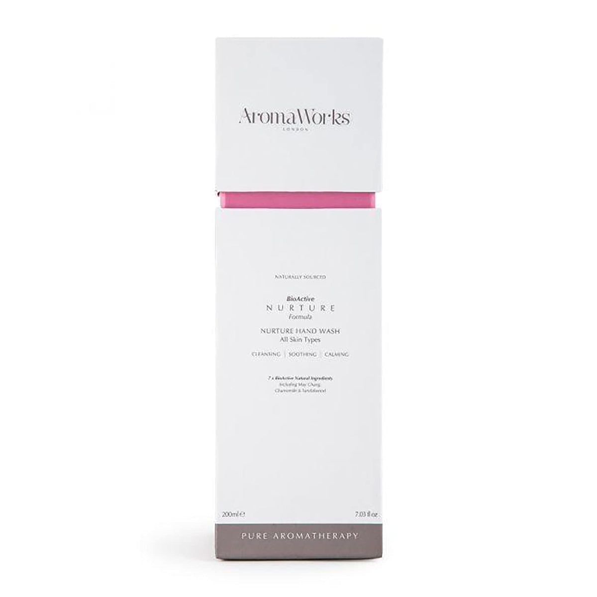 Aromaworks Nurture Hand Wash - May Chang, Roman Chamomile And Sandalwood Aromas - Cleansing, Soothing And Calming - Natural, Vegan - 100% Pure Essential Oil - Cleanses Without Drying - 7.03 Oz