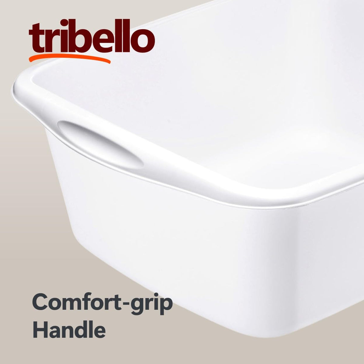 Tribello Plastic Wash Tub Dishpan Basin and Foot Bath for Soaking Feet, Laundry Hand Wash Bucket, Dish Pans for Washing and Storage Cleaning Supplies - 12 Quarts - Heavy Duty - Made in USA (White)