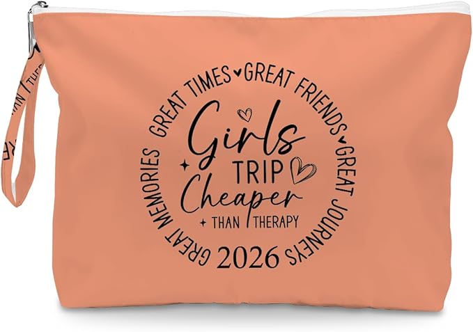 Fokongna Girls Trip Gifts Wet Bag Wet Dry Bag Beach Bags Favors for Swimsuit Toiletry Bags Travel Essentials For Women, For Beach Travel Gym Swimsuit Dirty Clothes Diaper. Orange