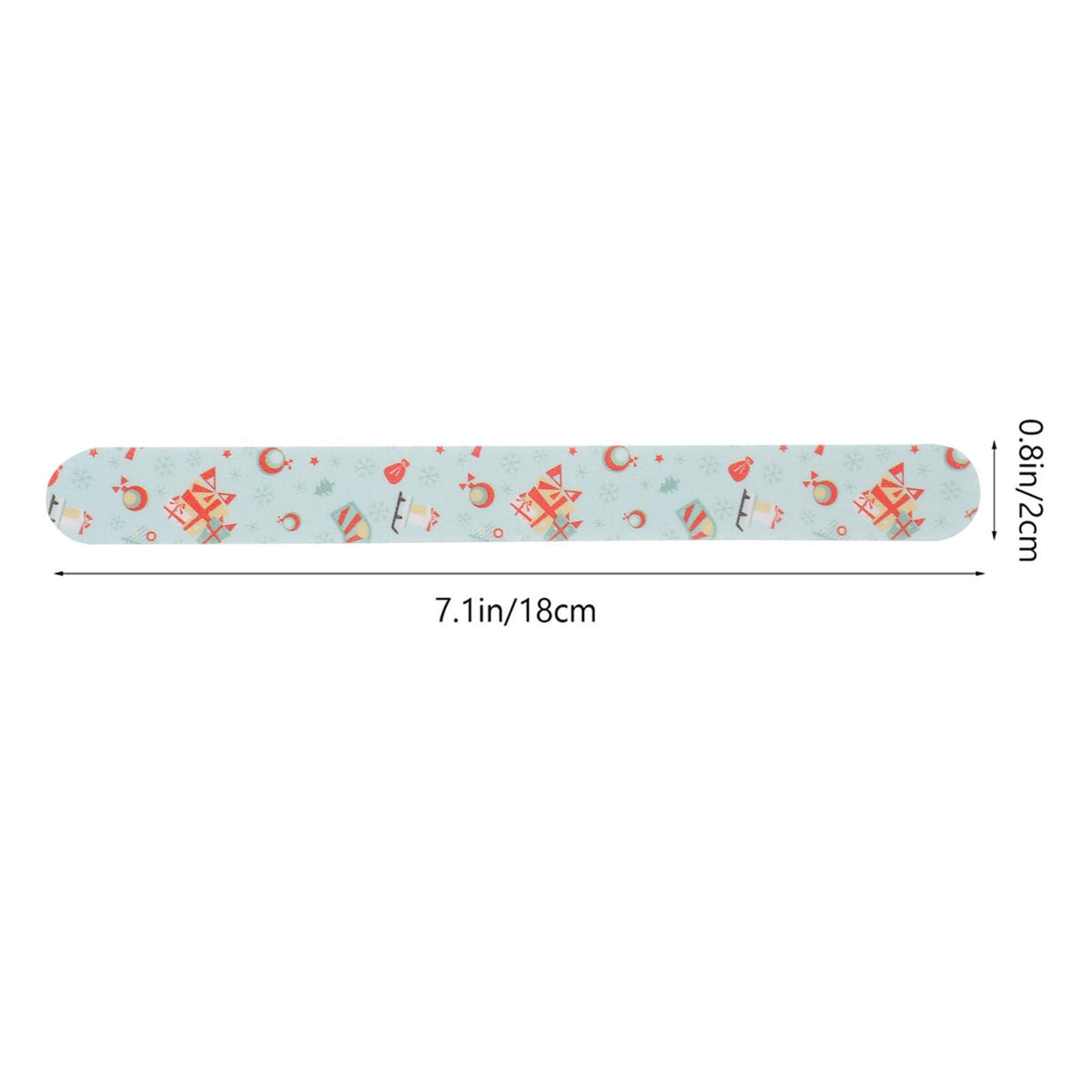 Beaupretty 24pcs Christmas Nail Files EVA Nail Shiners Double Sided Emery Board Nail Sanding File Nail Shine Buffer Polisher Nail Art Manicure Tools