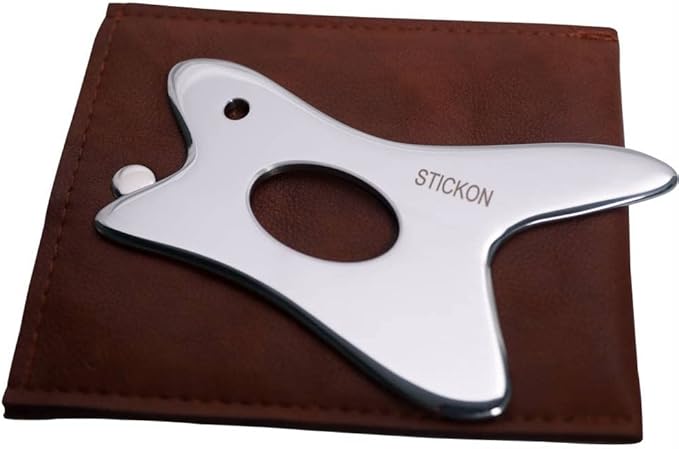 STICKON Gua Sha Massage Tool Stainless Steel Gua Sha Scraping Massage Tools IASTM Tools Great Soft Tissue Mobilization Tool(STICKON-22)