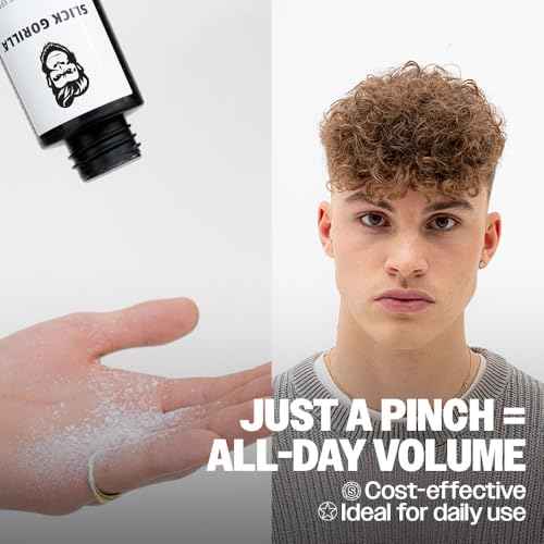 Slick Gorilla Hair Styling Powder for Men 0.70 oz (20ml) | Texture Powder | Matte Finish | 24 Hours All Day Hold | Adds Volume & Texture | Lightweight | Non-Sticky | No Shine | Texturizing Product