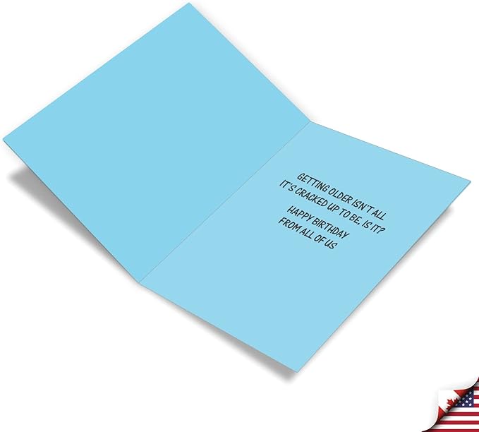 NobleWorks Jumbo Funny Birthday Greeting Card From Us 8.5 x 11 Inch with Envelope (1 Pack) Oversize Jumbo Bday Hooked on Crack J7902BDG-US