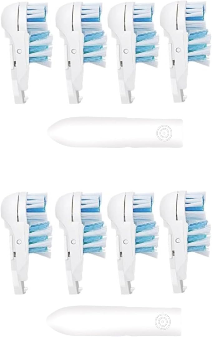 4/8/16 Pcs Electric Toothbrush Replacement Heads Sensitive Dual Clean Rotating Sets Fit for Braun Oral B Cross Action Power 4732 3733 4734 (4)
