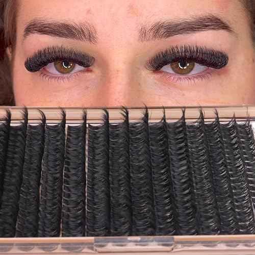 Geeneiya Volume Lash Clusters Kit DIY Lash Extension Kit D Eyelash Extensions with Lash Bond and Seal Tweezers,10-14mm Eye Corner Eyelashes and 16-18MM Cluster Lashes 300Pcs