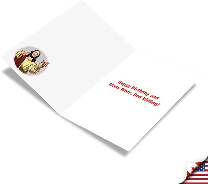 NobleWorks - Funny 30th Birthday Greeting Card - Joking God Humor Milestone, 30 Years Happy Bday Notecard with Envelope (1 Card) - See You Soon 30 C7235MBG