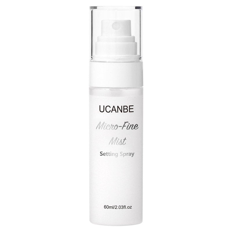 UCANBE Dewy Setting Spray for Makeup, Long Lasting Hydrating Make Up Finishing Spray for Face, Micro-Fine Mist Fixing Spray for Dewy Glow Finish, Lightweight & Waterproof for up to 16 Hours Wear