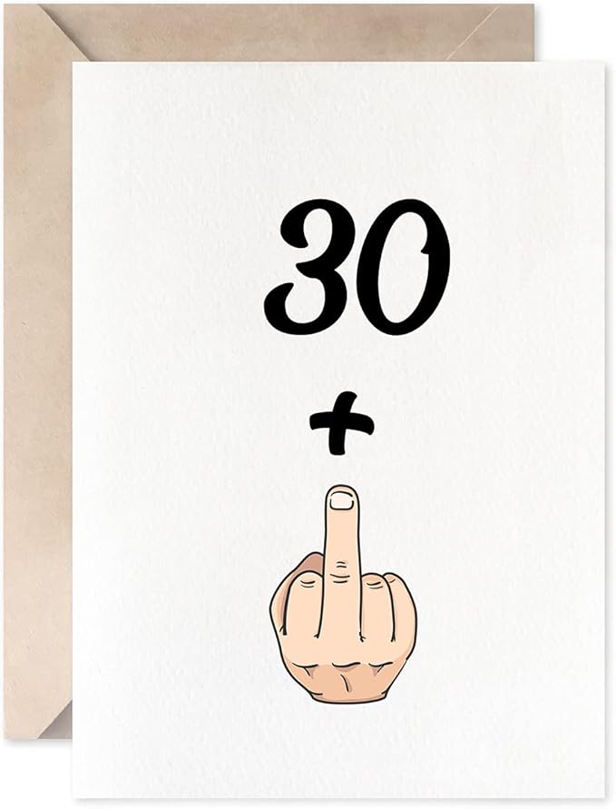 MAGJUCHE Funny 31st Birthday Card, 30+1 women Or Men Sweet 31 Years Old Birthday Gift Joke Card