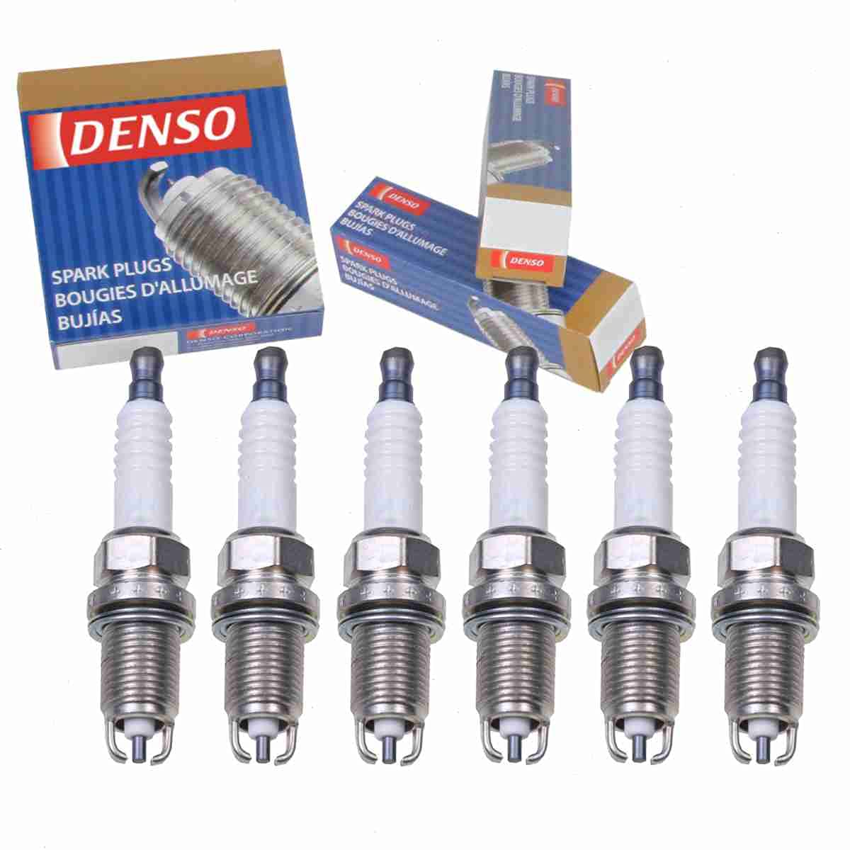 6 pc DENSO Standard Spark Plugs compatible with Toyota Camry 3.0L V6 1996-2001