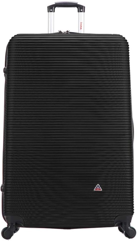 InUSA ROYAL Hardside Spinner Luggage with Ergonomic Handles | Spacious Travel Suitcase with Four Spinner Wheels and Studs | 32 Inch Extra Large Spinner Luggage | Black